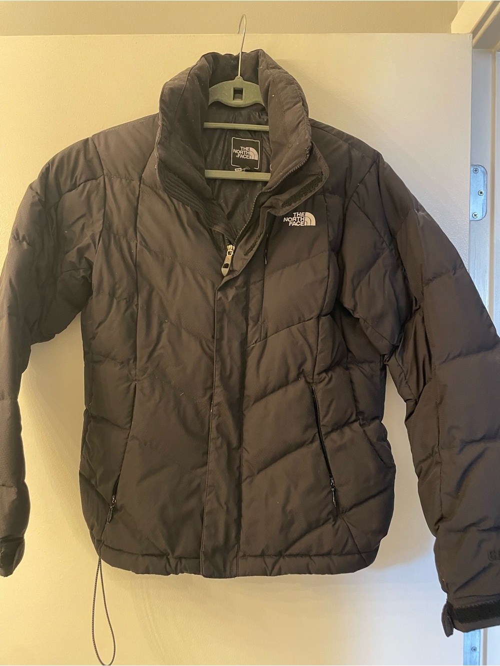 The North Face Black Quilted Hooded Jacket